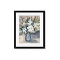 Picture of Bouquet in Blue Vase _GroupedProduct_Rectangle_Portrait_Framed_Matted_
