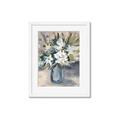 Picture of Bouquet in Blue Vase _GroupedProduct_Rectangle_Portrait_Framed_Matted_