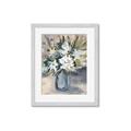 Picture of Bouquet in Blue Vase _GroupedProduct_Rectangle_Portrait_Framed_Matted_
