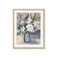 Picture of Bouquet in Blue Vase _GroupedProduct_Rectangle_Portrait_Framed_Matted_