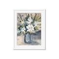 Picture of Bouquet in Blue Vase _GroupedProduct_Rectangle_Portrait_Framed_Matted_