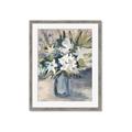 Picture of Bouquet in Blue Vase _GroupedProduct_Rectangle_Portrait_Framed_Matted_