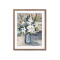 Picture of Bouquet in Blue Vase _GroupedProduct_Rectangle_Portrait_Framed_Matted_
