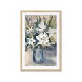 Picture of Bouquet in Blue Vase _GroupedProduct_Rectangle_Portrait_Framed_Matted_