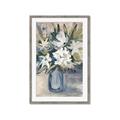 Picture of Bouquet in Blue Vase _GroupedProduct_Rectangle_Portrait_Framed_Matted_