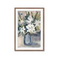 Picture of Bouquet in Blue Vase _GroupedProduct_Rectangle_Portrait_Framed_Matted_