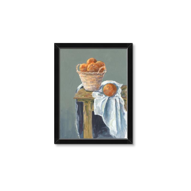 Picture of Basket of Oranges _GroupedProduct_Rectangle_Portrait_Framed_Matted_