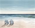 Picture of Two  Adirondack Chairs on the Beach _GroupedProduct_Rectangle_Landscape_Unframed_Print_Only_