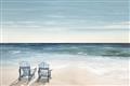 Picture of Two  Adirondack Chairs on the Beach _GroupedProduct_Rectangle_Landscape_Unframed_Print_Only_