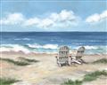 Picture of Chairs on beach _GroupedProduct_Rectangle_Landscape_Unframed_Print_Only_