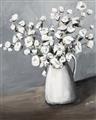 Picture of White flower in vase _GroupedProduct_Rectangle_Portrait_Unframed_Print_Only_