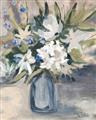 Picture of Bouquet in Blue Vase _GroupedProduct_Rectangle_Portrait_Unframed_Print_Only_
