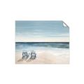Picture of Two  Adirondack Chairs on the Beach _GroupedProduct_Rectangle_Landscape_Unframed_Print_Only_