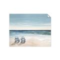 Picture of Two  Adirondack Chairs on the Beach _GroupedProduct_Rectangle_Landscape_Unframed_Print_Only_