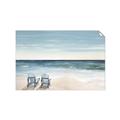 Picture of Two  Adirondack Chairs on the Beach _GroupedProduct_Rectangle_Landscape_Unframed_Print_Only_
