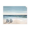 Picture of Two  Adirondack Chairs on the Beach _GroupedProduct_Rectangle_Landscape_Unframed_Print_Only_