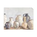 Picture of Vases on wooden table _GroupedProduct_Rectangle_Landscape_Unframed_Print_Only_