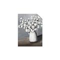 Picture of White flower in vase _GroupedProduct_Rectangle_Portrait_Unframed_Print_Only_