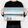 Picture of Two  Adirondack Chairs on the Beach _GroupedProduct_Rectangle_Landscape_Canvas_