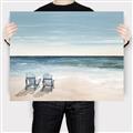 Picture of Two  Adirondack Chairs on the Beach _GroupedProduct_Rectangle_Landscape_Canvas_
