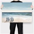 Picture of Two  Adirondack Chairs on the Beach _GroupedProduct_Rectangle_Landscape_Canvas_
