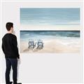 Picture of Two  Adirondack Chairs on the Beach _GroupedProduct_Rectangle_Landscape_Canvas_