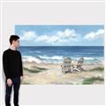 Picture of Chairs on beach _GroupedProduct_Rectangle_Landscape_Canvas_