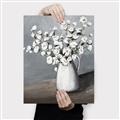 Picture of White flower in vase _GroupedProduct_Rectangle_Portrait_Canvas_