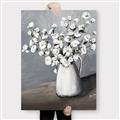 Picture of White flower in vase _GroupedProduct_Rectangle_Portrait_Canvas_