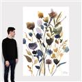 Picture of Hued Blooms I _GroupedProduct_Rectangle_Portrait_Canvas_