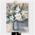Picture of Bouquet in Blue Vase _GroupedProduct_Rectangle_Portrait_Canvas_