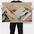 Picture of Colorblocked Mountains _GroupedProduct_Rectangle_Landscape_Canvas_