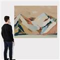 Picture of Colorblocked Mountains _GroupedProduct_Rectangle_Landscape_Canvas_