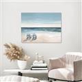 Picture of Two  Adirondack Chairs on the Beach _GroupedProduct_Rectangle_Landscape_Canvas_