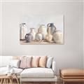 Picture of Vases on wooden table _GroupedProduct_Rectangle_Landscape_Canvas_