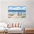 Picture of Chairs on beach _GroupedProduct_Rectangle_Landscape_Canvas_
