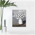 Picture of White flower in vase _GroupedProduct_Rectangle_Portrait_Canvas_