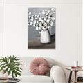 Picture of White flower in vase _GroupedProduct_Rectangle_Portrait_Canvas_