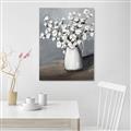 Picture of White flower in vase _GroupedProduct_Rectangle_Portrait_Canvas_