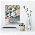 Picture of Bouquet in Blue Vase _GroupedProduct_Rectangle_Portrait_Canvas_
