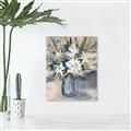 Picture of Bouquet in Blue Vase _GroupedProduct_Rectangle_Portrait_Canvas_