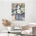 Picture of Bouquet in Blue Vase _GroupedProduct_Rectangle_Portrait_Canvas_