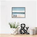 Picture of Two  Adirondack Chairs on the Beach _GroupedProduct_Rectangle_Landscape_Canvas_Framed_