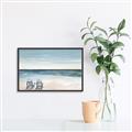 Picture of Two  Adirondack Chairs on the Beach _GroupedProduct_Rectangle_Landscape_Canvas_Framed_