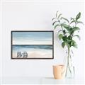 Picture of Two  Adirondack Chairs on the Beach _GroupedProduct_Rectangle_Landscape_Canvas_Framed_