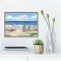 Picture of Chairs on beach _GroupedProduct_Rectangle_Landscape_Canvas_Framed_
