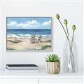 Picture of Chairs on beach _GroupedProduct_Rectangle_Landscape_Canvas_Framed_