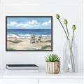 Picture of Chairs on beach _GroupedProduct_Rectangle_Landscape_Canvas_Framed_