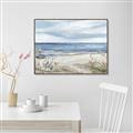 Picture of Chillin  on the beach _GroupedProduct_Rectangle_Landscape_Canvas_Framed_