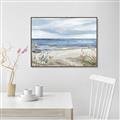 Picture of Chillin  on the beach _GroupedProduct_Rectangle_Landscape_Canvas_Framed_